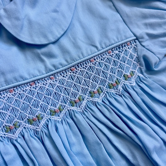 Stitchy Fish Bud and Bloom Smocked Top Girls‎ Size 7 - Picture 3 of 6